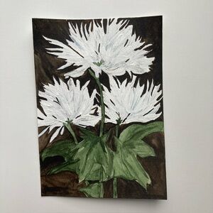 Moody Floral Original Watercolor